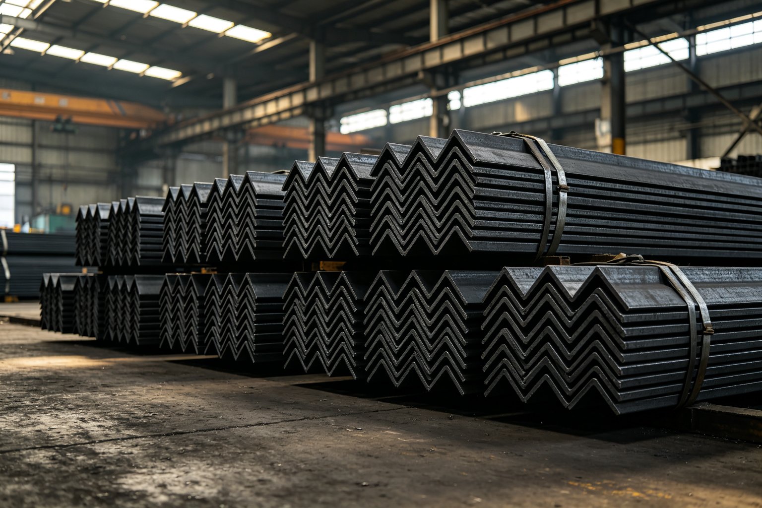Q235B carbon steel angle bar bundles