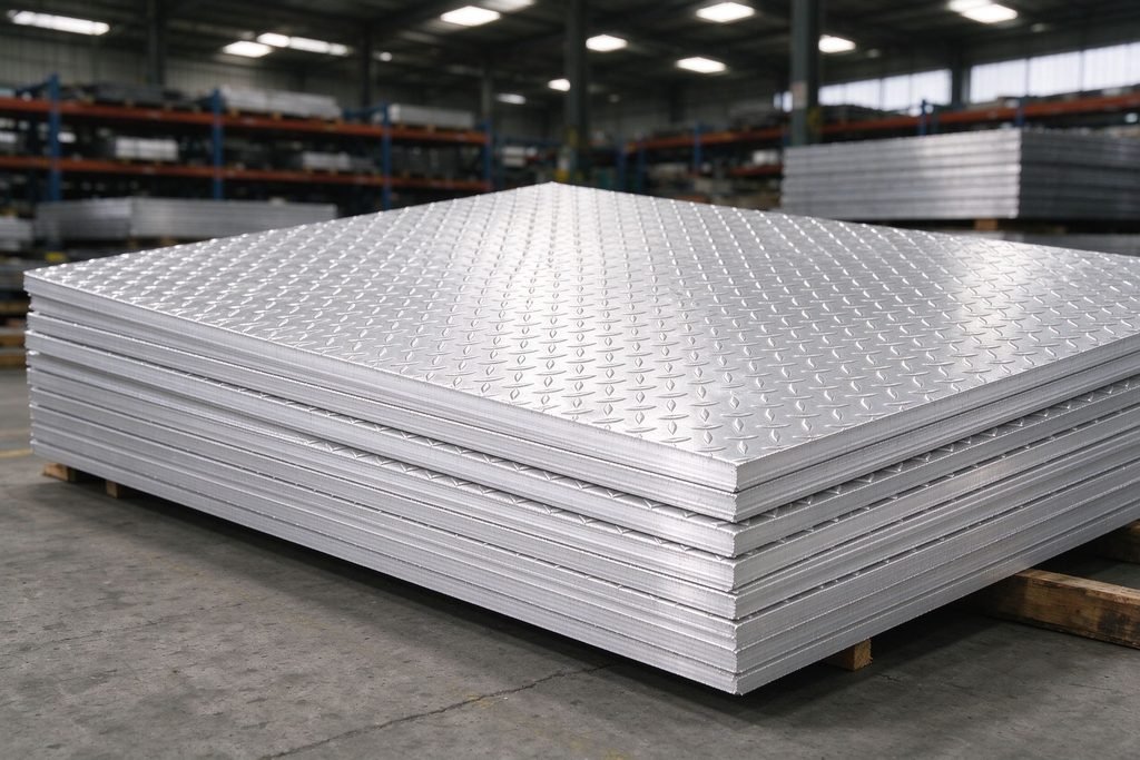 5052-H32 Aluminum Floor Plate – Diamond Tread Plate