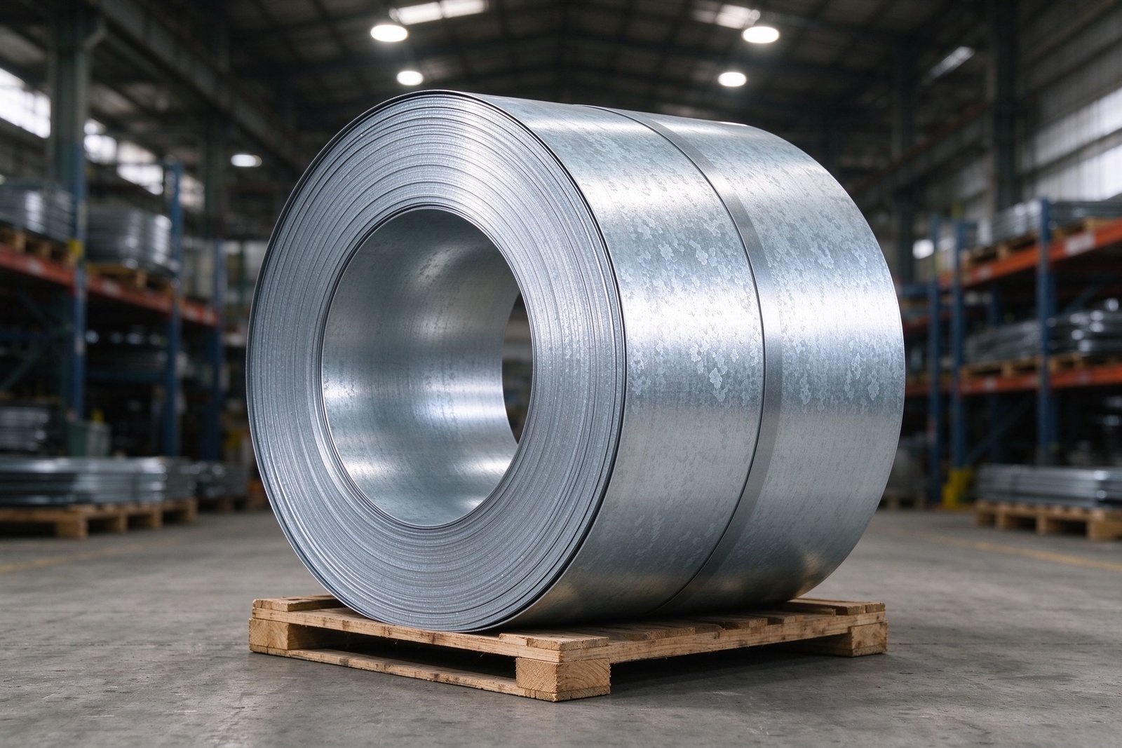 Galvanized steel strip coil