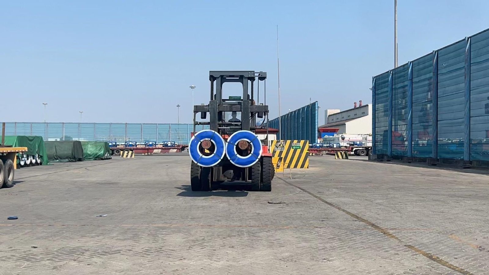 Galvanized steel strip coil logistics