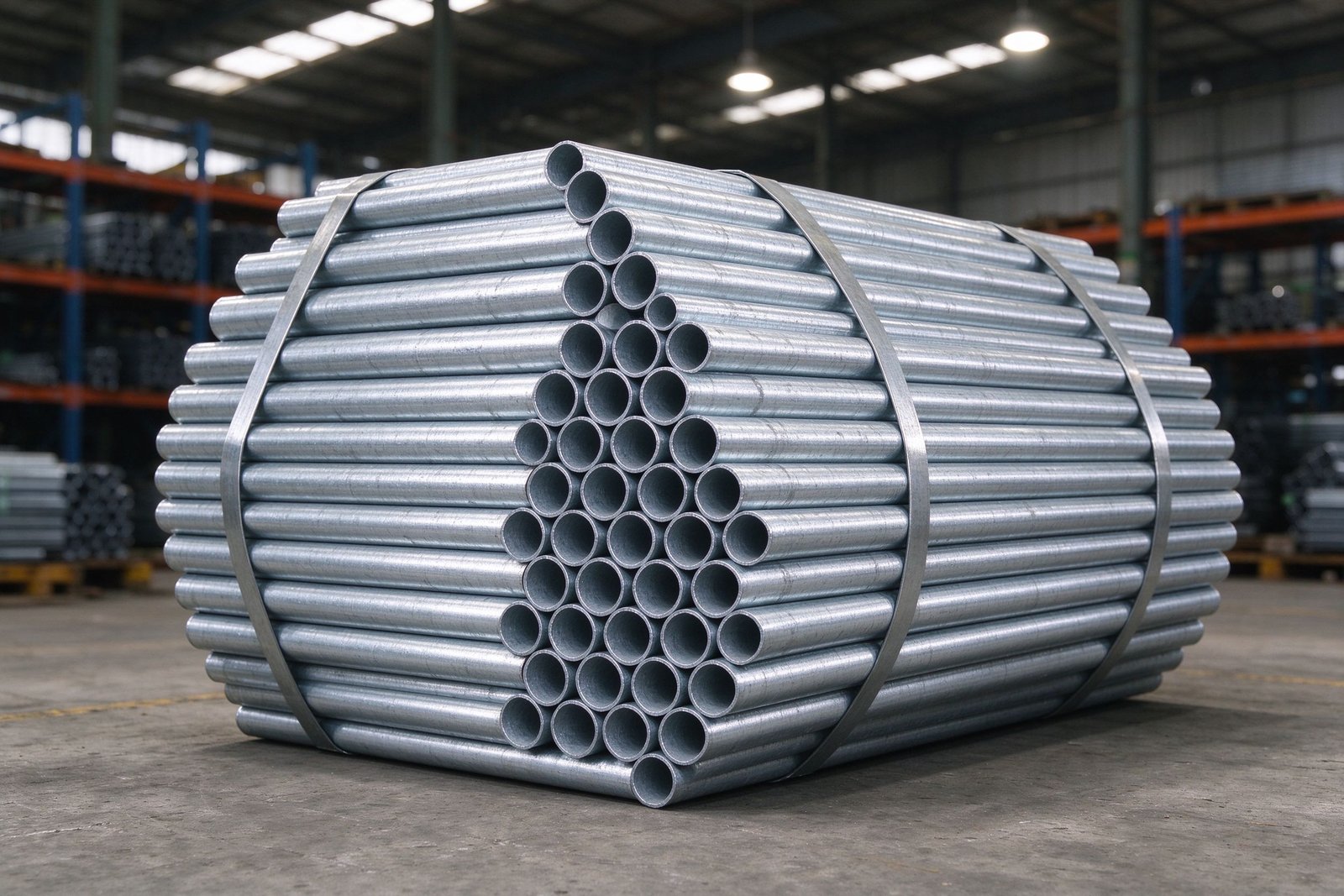 Hot-dip galvanized round steel tube